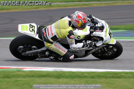 2009-05-09 Monza 1700 Superbike - Qualifyng Practice - Jonathan Rea - Honda CBR1000RR
